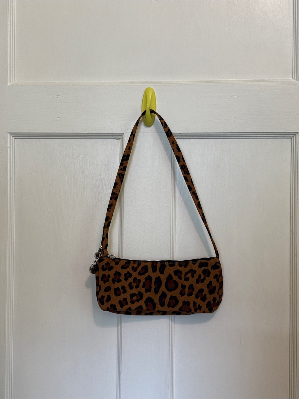 Baggu Leopard Print Shoulder Bag Clutch combo - Brown